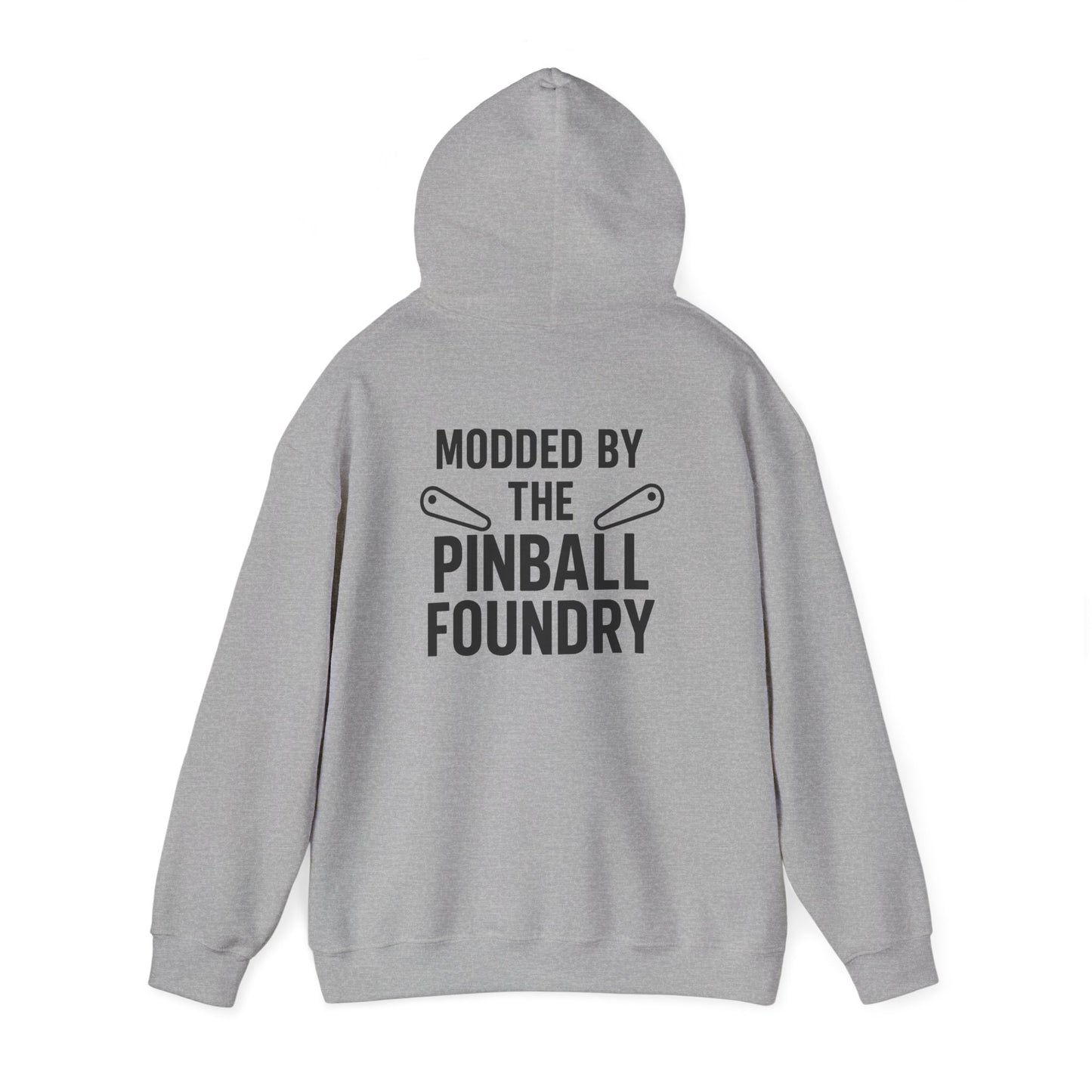 The Pinball Foundry Hoodie, Gaming Sweatshirt, Unisex Hooded Sweatshirt, Perfect Gift for Gamers, Casual Wear, Arcade Lover Apparel