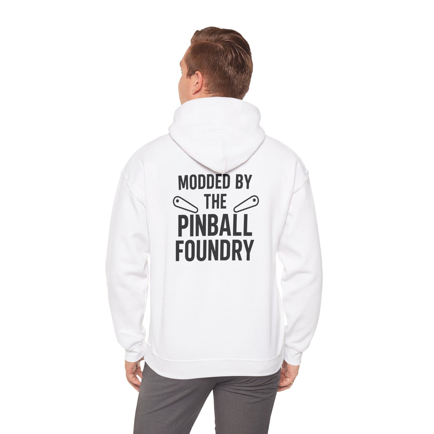 The Pinball Foundry Hoodie, Gaming Sweatshirt, Unisex Hooded Sweatshirt, Perfect Gift for Gamers, Casual Wear, Arcade Lover Apparel