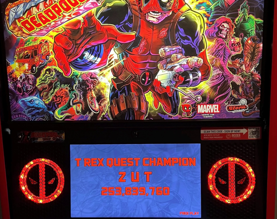 Deadpool LED speaker diffuser for Stern pinball