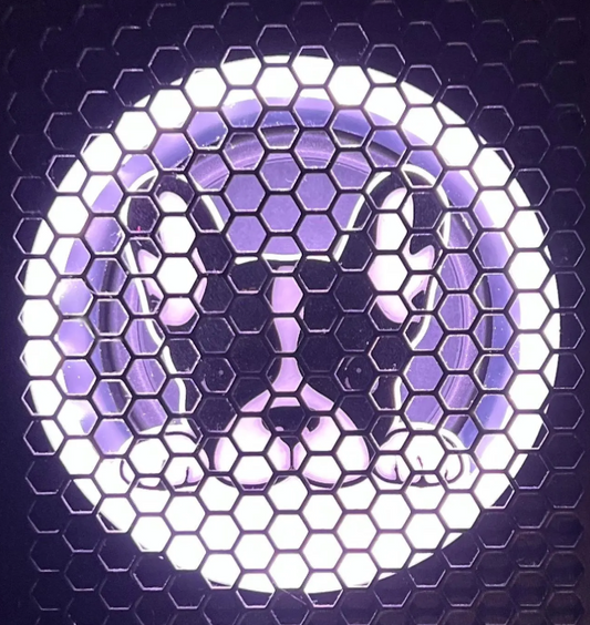 Frenchie-themed LED speaker diffuser for Stern pinball