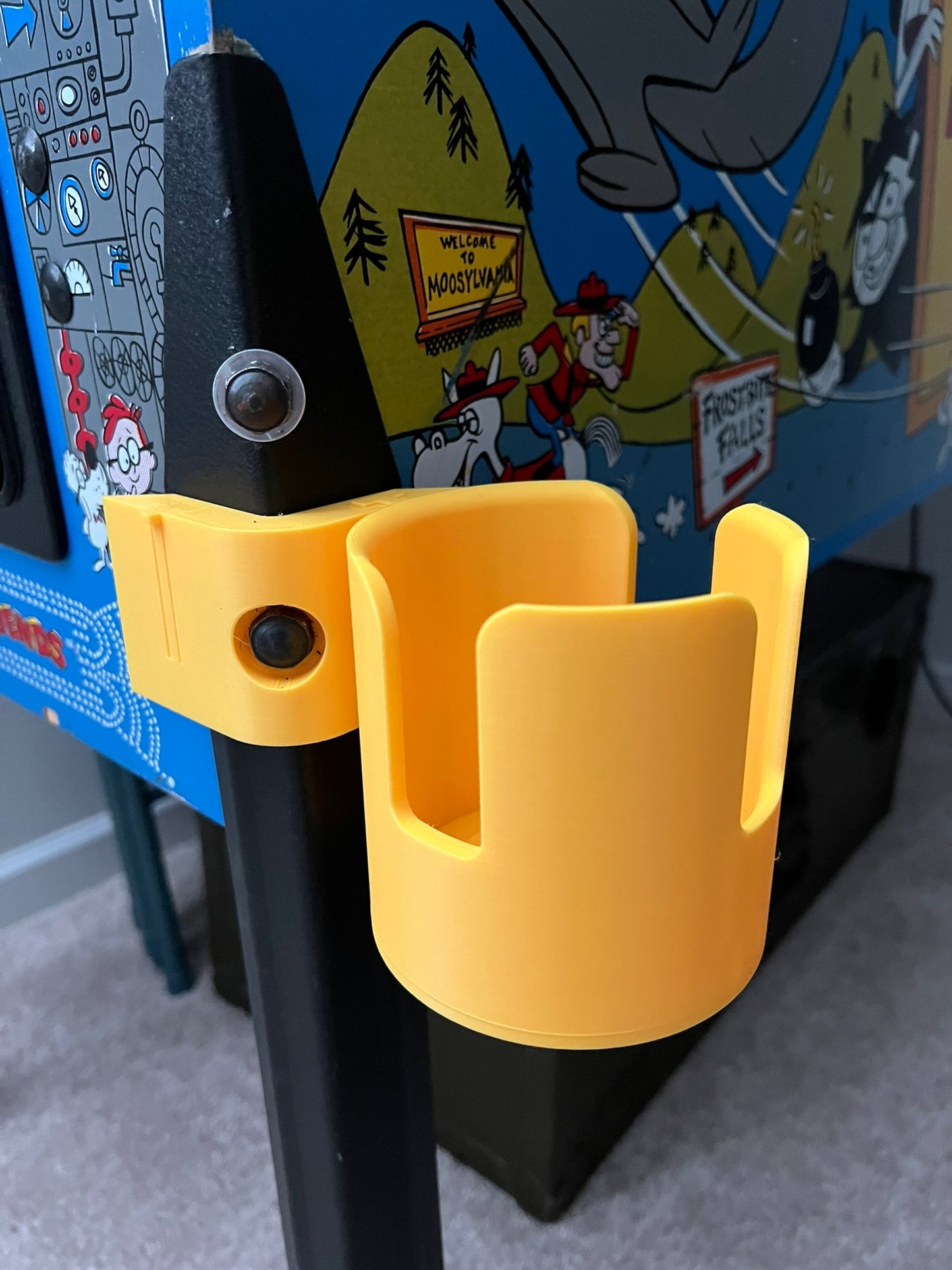 Modular-Design Pinball Cup/Drink Holder