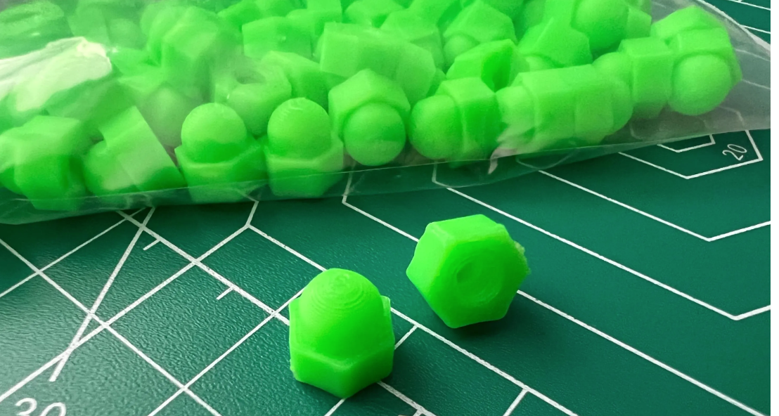 Colorful Pinball Acorn Nut/Post Cap (25-pk)