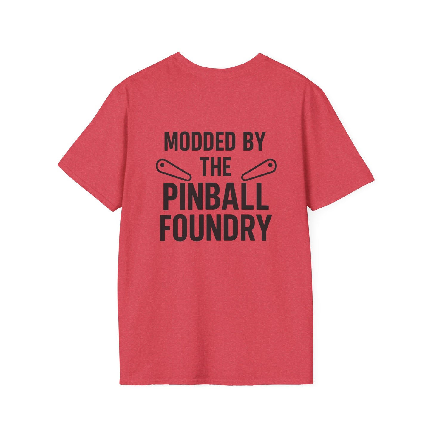 The Pinball Foundry Modded By Pinball Foundry, Gaming T-Shirt, Unisex Softstyle T-Shirt, Perfect Gift for Gamers, Casual Wear, Pinball Lover Apparel