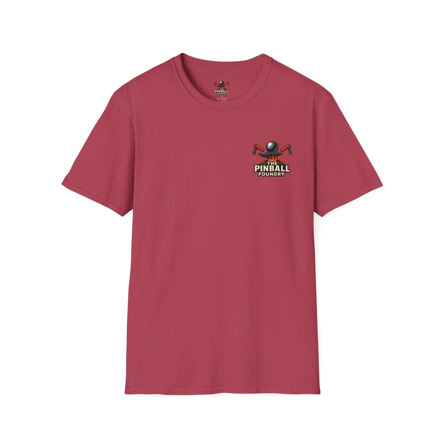 The Pinball Foundry Modded By Pinball Foundry, Gaming T-Shirt, Unisex Softstyle T-Shirt, Perfect Gift for Gamers, Casual Wear, Pinball Lover Apparel