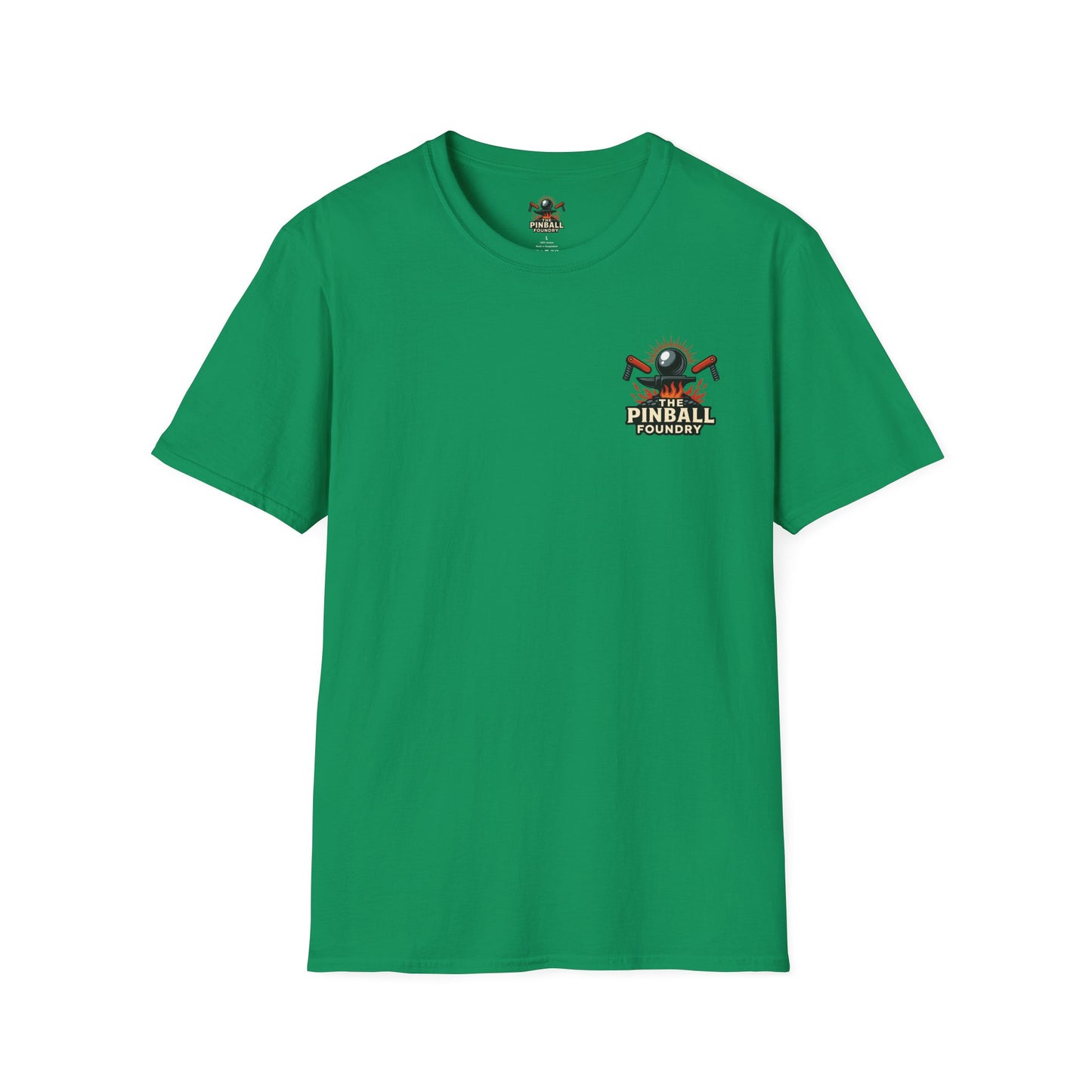 The Pinball Foundry Modded By Pinball Foundry, Gaming T-Shirt, Unisex Softstyle T-Shirt, Perfect Gift for Gamers, Casual Wear, Pinball Lover Apparel
