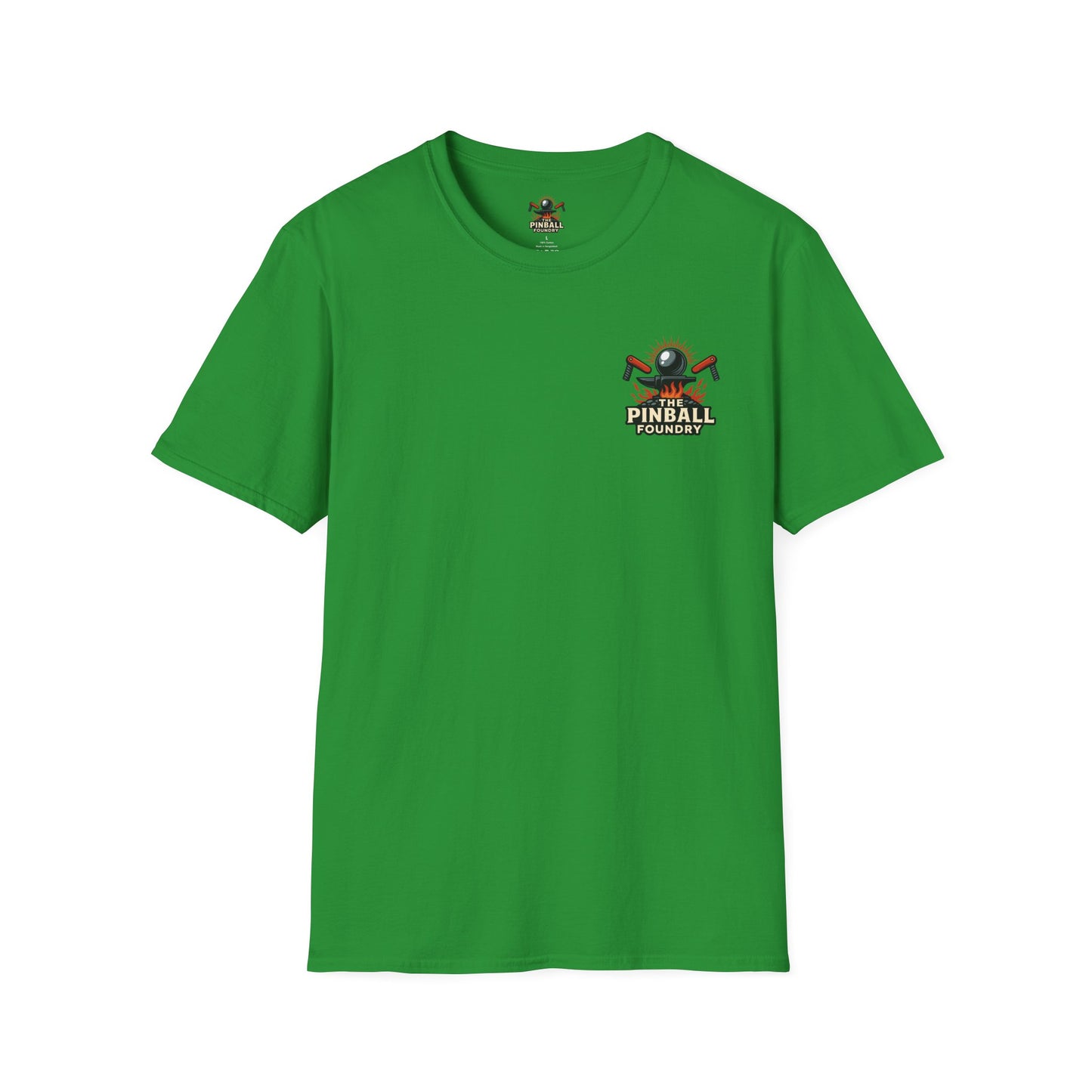 The Pinball Foundry Modded By Pinball Foundry, Gaming T-Shirt, Unisex Softstyle T-Shirt, Perfect Gift for Gamers, Casual Wear, Pinball Lover Apparel