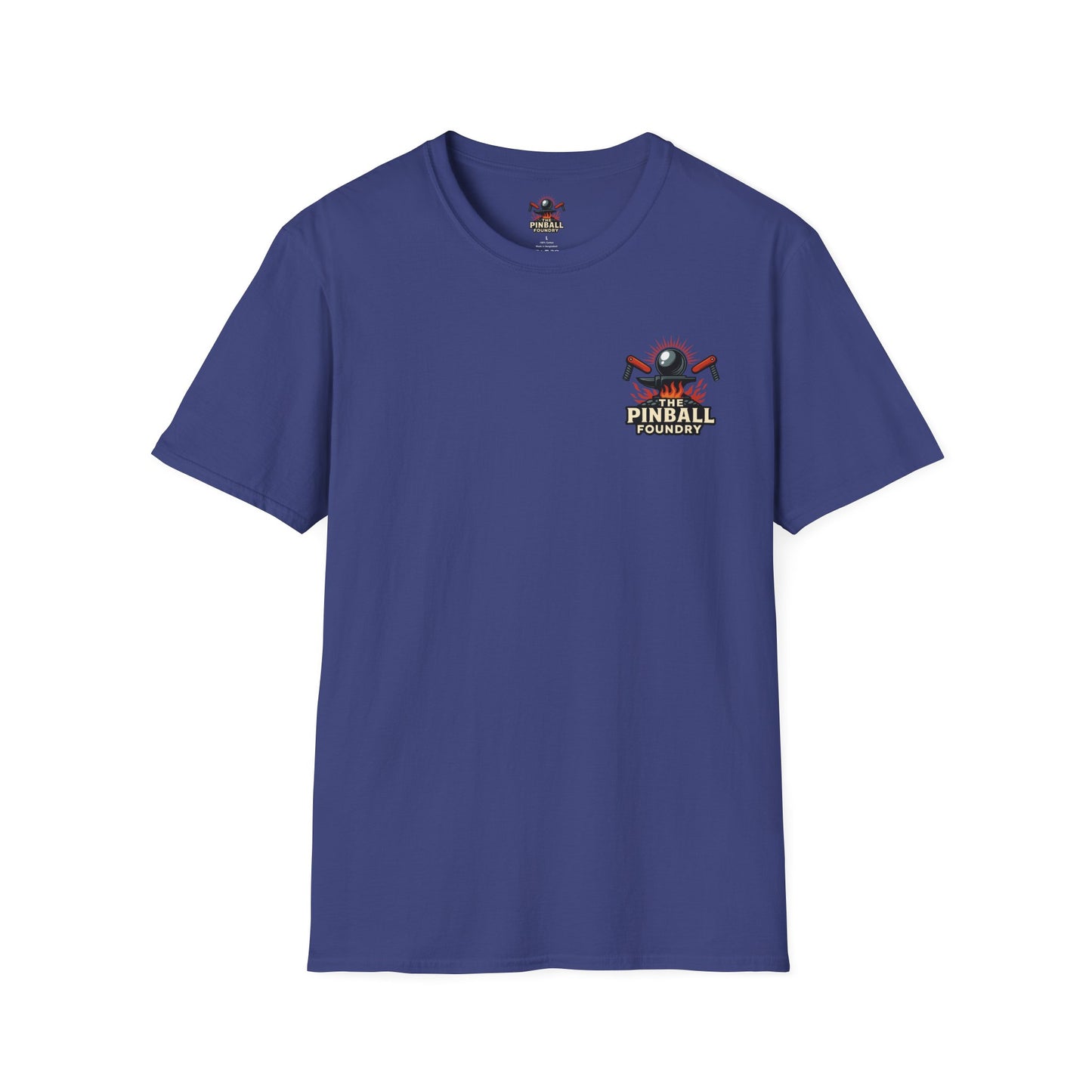The Pinball Foundry Modded By Pinball Foundry, Gaming T-Shirt, Unisex Softstyle T-Shirt, Perfect Gift for Gamers, Casual Wear, Pinball Lover Apparel