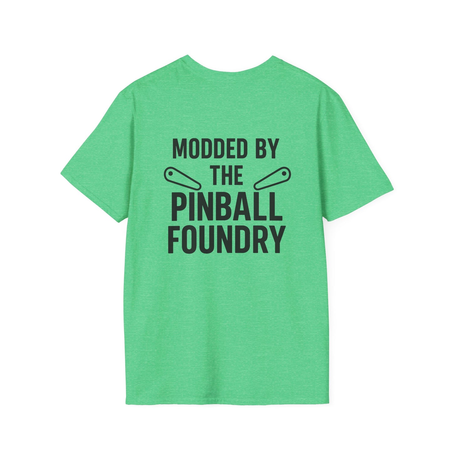 The Pinball Foundry Modded By Pinball Foundry, Gaming T-Shirt, Unisex Softstyle T-Shirt, Perfect Gift for Gamers, Casual Wear, Pinball Lover Apparel