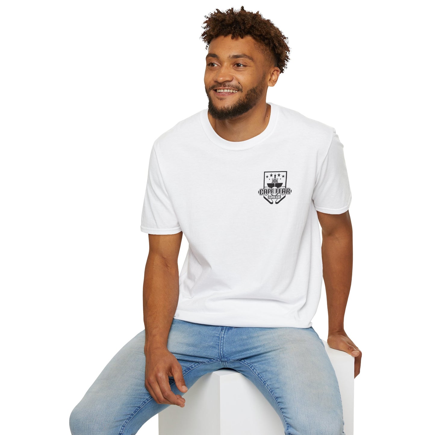 Cape Fear Flipper Club, Gaming T-Shirt, Unisex Softstyle T-Shirt, Perfect Gift for Gamers, Casual Wear, Pinball Lover Apparel