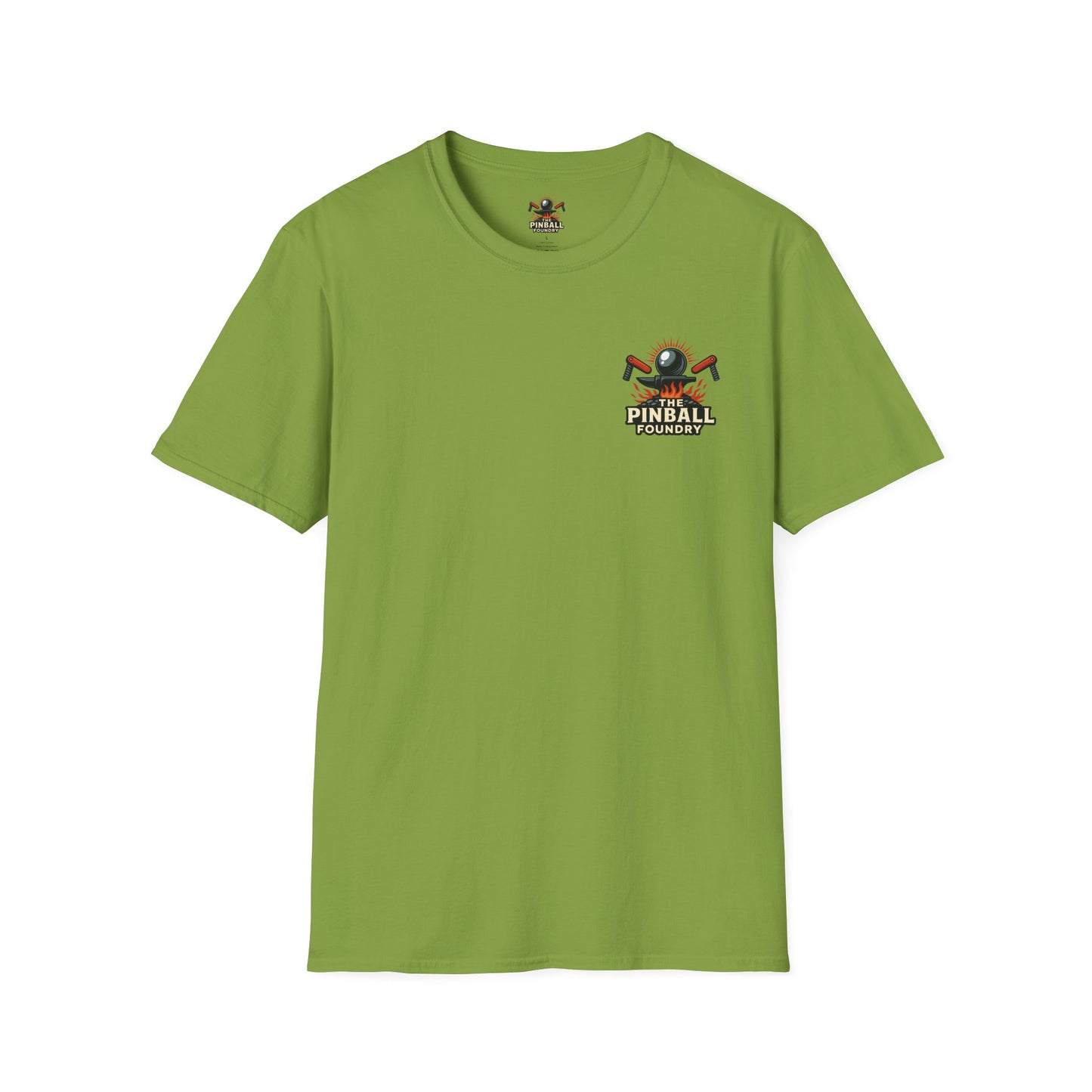 The Pinball Foundry Modded By Pinball Foundry, Gaming T-Shirt, Unisex Softstyle T-Shirt, Perfect Gift for Gamers, Casual Wear, Pinball Lover Apparel
