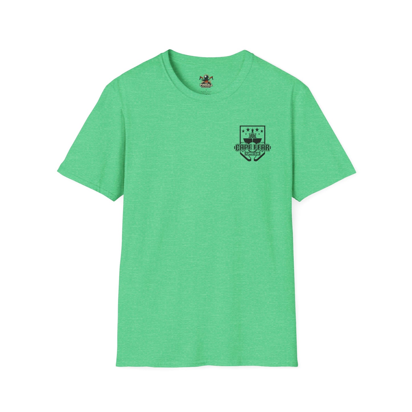 Cape Fear Flipper Club, Gaming T-Shirt, Unisex Softstyle T-Shirt, Perfect Gift for Gamers, Casual Wear, Pinball Lover Apparel