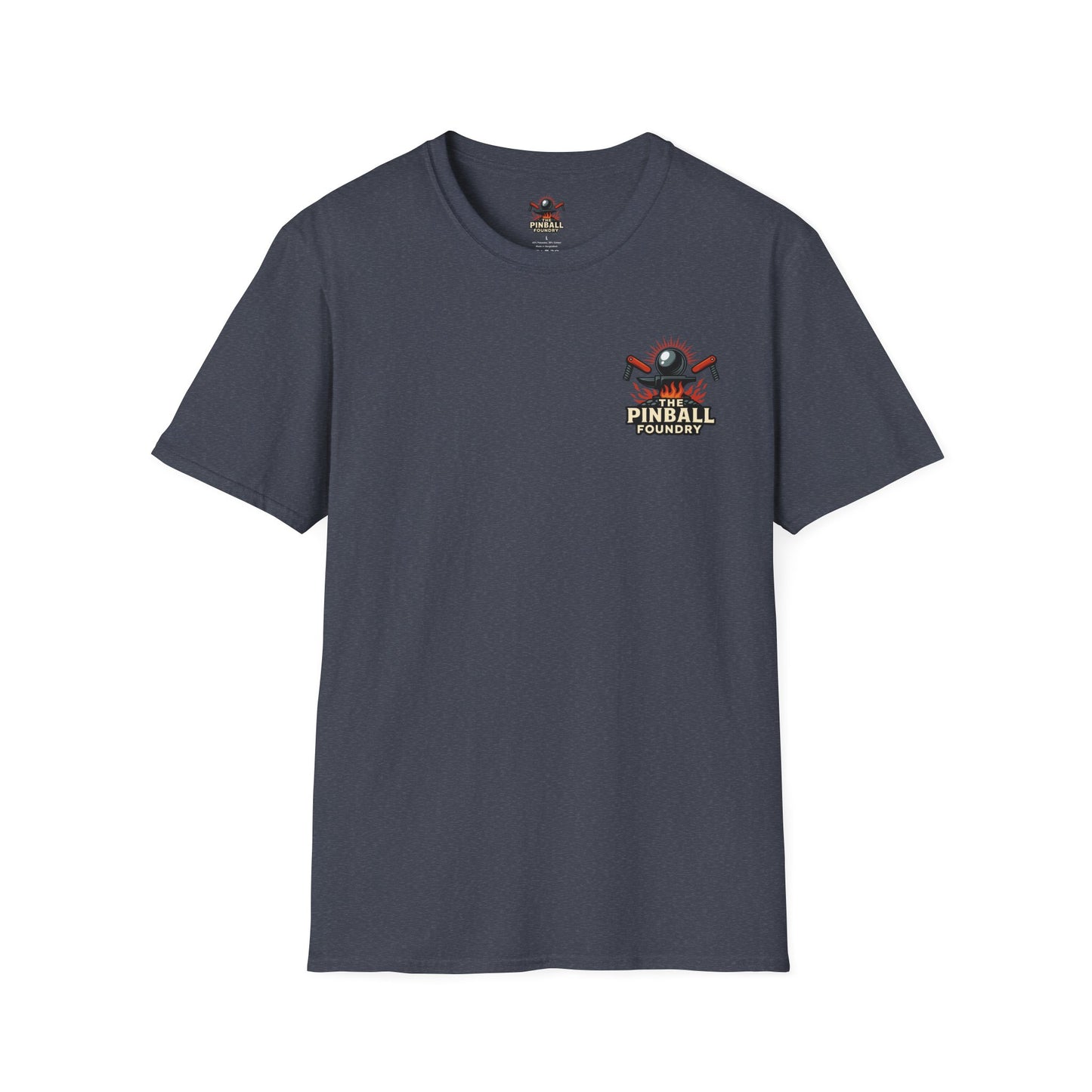 The Pinball Foundry Modded By Pinball Foundry, Gaming T-Shirt, Unisex Softstyle T-Shirt, Perfect Gift for Gamers, Casual Wear, Pinball Lover Apparel