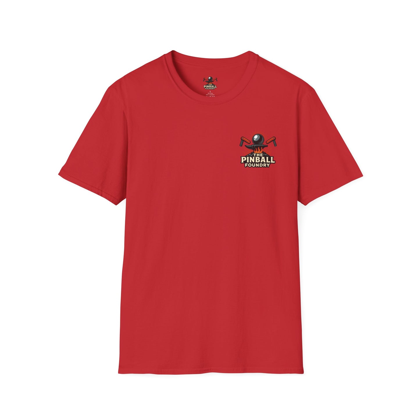 The Pinball Foundry Modded By Pinball Foundry, Gaming T-Shirt, Unisex Softstyle T-Shirt, Perfect Gift for Gamers, Casual Wear, Pinball Lover Apparel