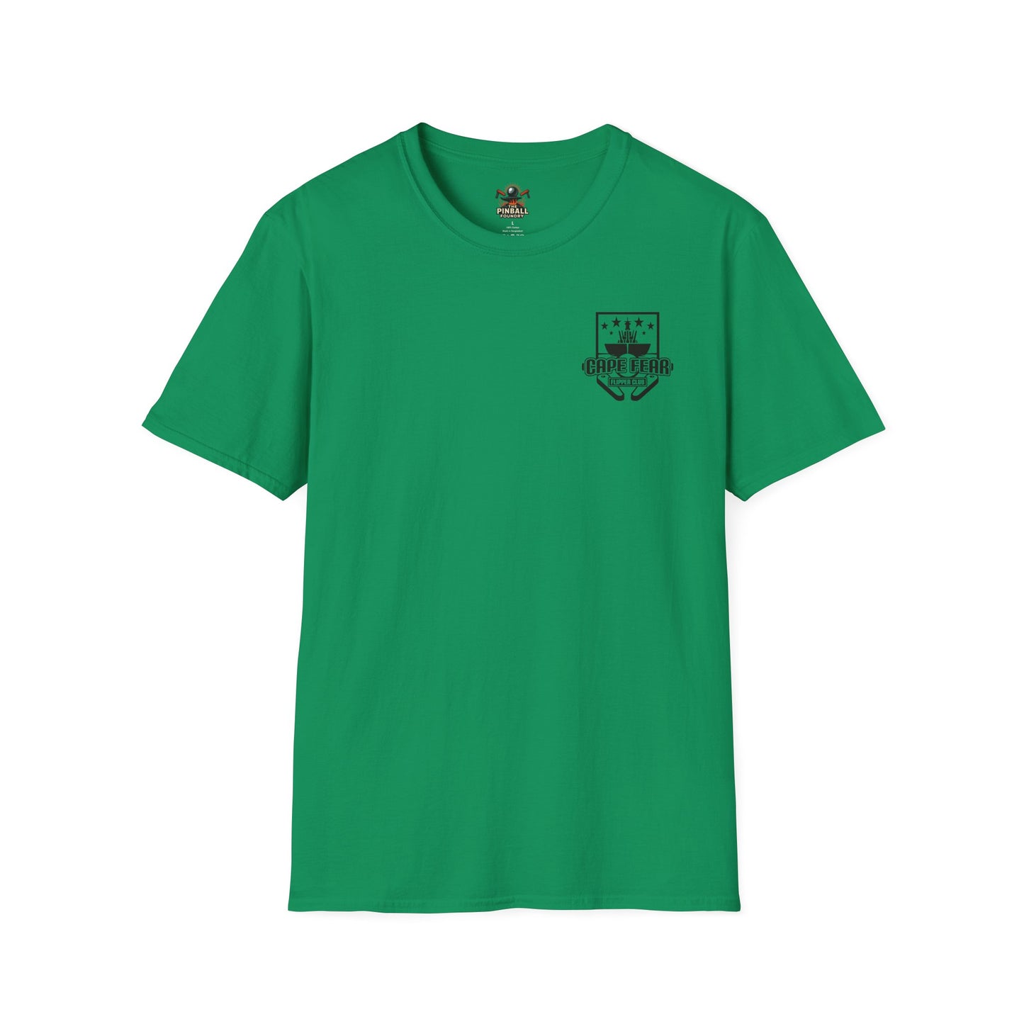 Cape Fear Flipper Club, Gaming T-Shirt, Unisex Softstyle T-Shirt, Perfect Gift for Gamers, Casual Wear, Pinball Lover Apparel