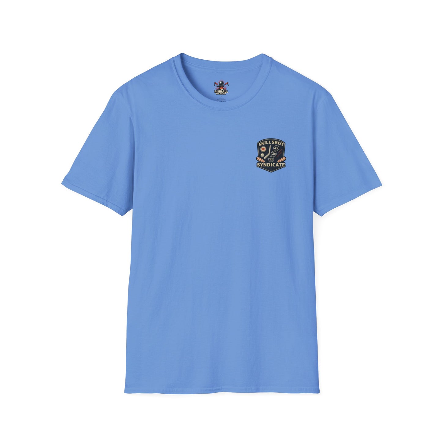 The Pinball Foundry Skill Shot Syndicate, Gaming T-Shirt, Unisex Softstyle T-Shirt, Perfect Gift for Gamers, Casual Wear, Pinball Lover Apparel