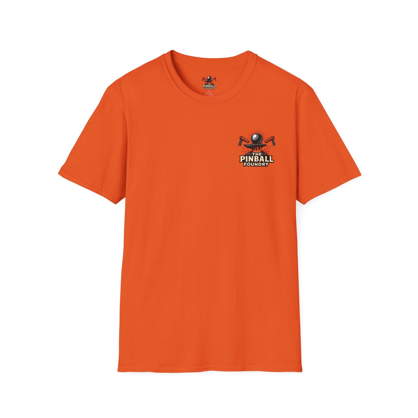 The Pinball Foundry Modded By Pinball Foundry, Gaming T-Shirt, Unisex Softstyle T-Shirt, Perfect Gift for Gamers, Casual Wear, Pinball Lover Apparel