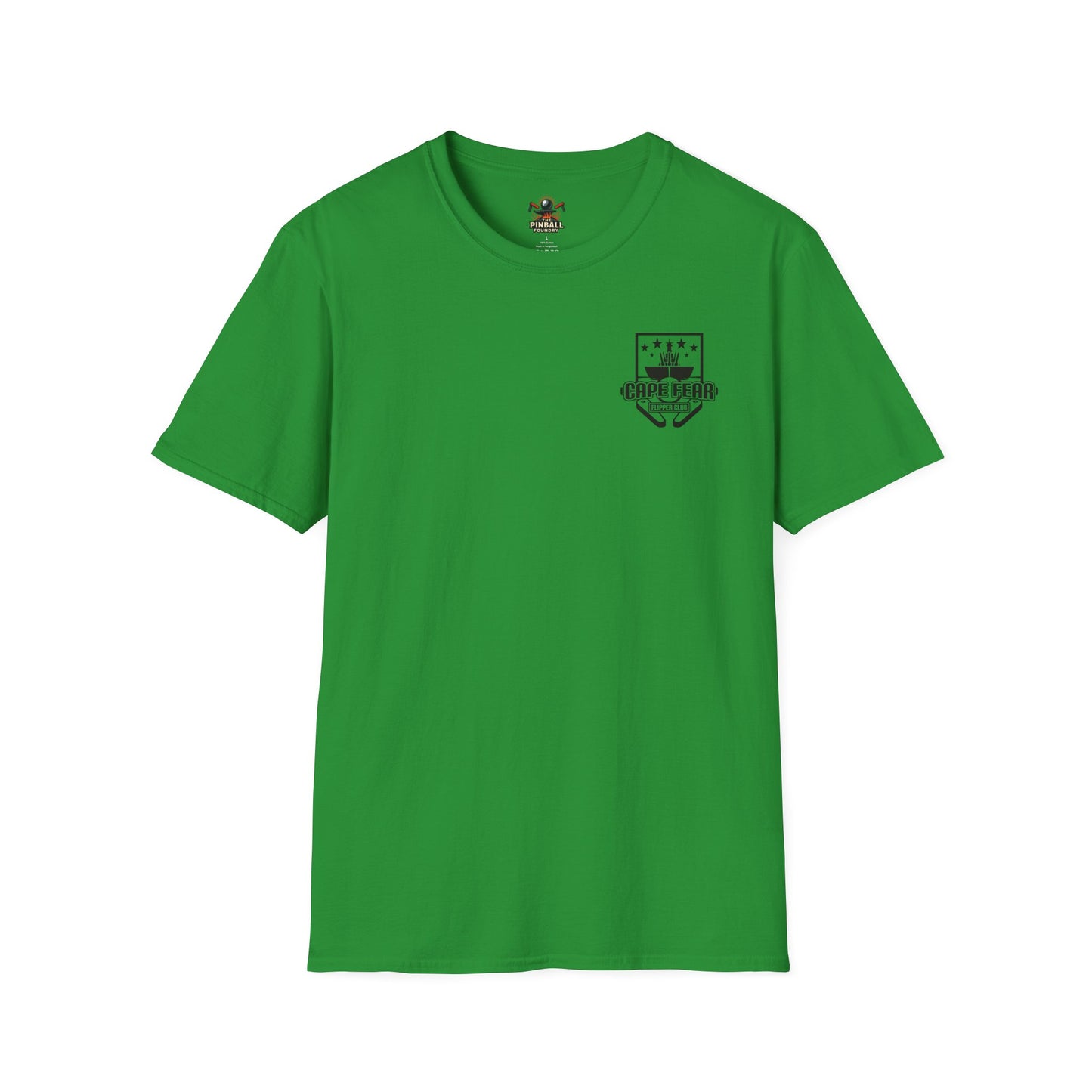 Cape Fear Flipper Club, Gaming T-Shirt, Unisex Softstyle T-Shirt, Perfect Gift for Gamers, Casual Wear, Pinball Lover Apparel