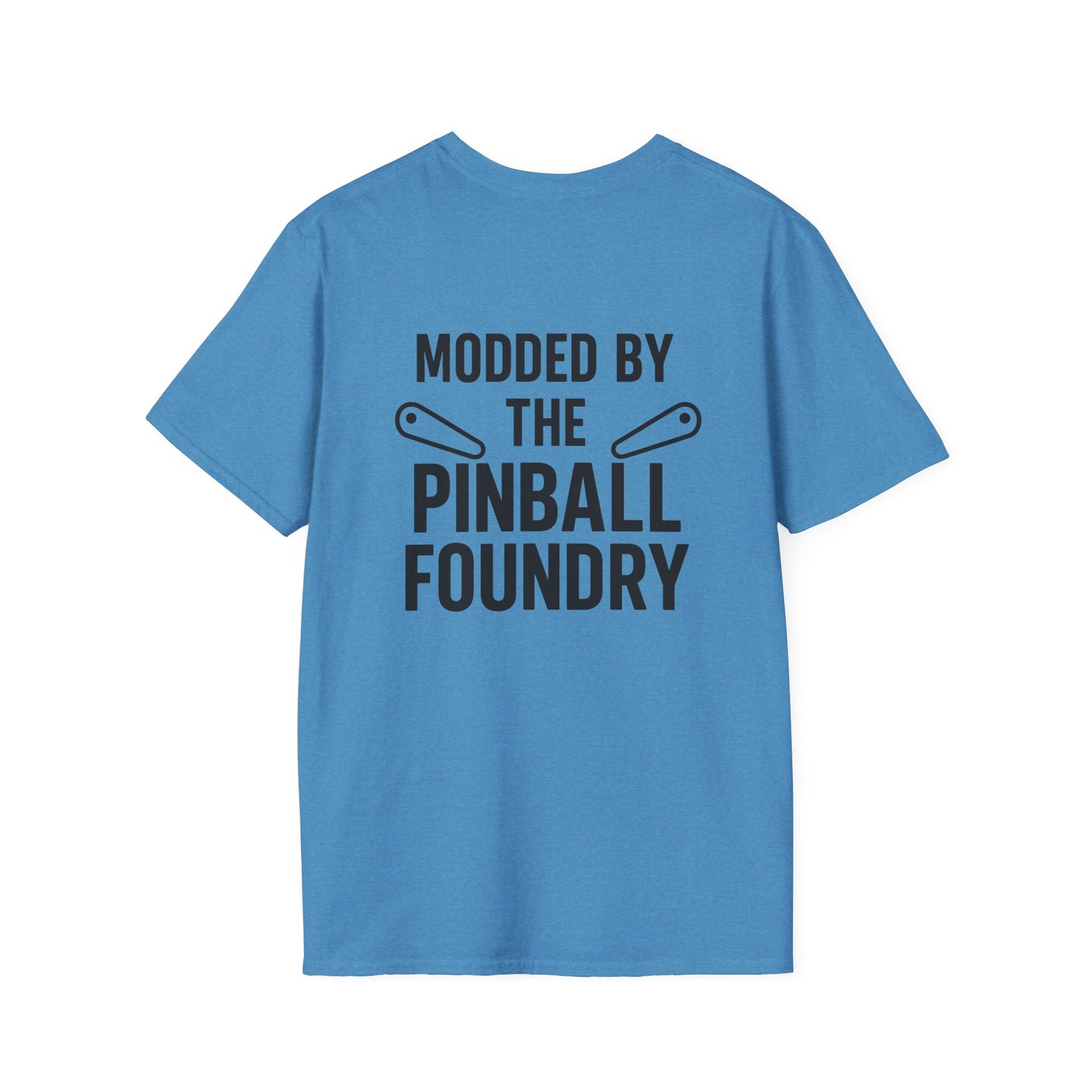 The Pinball Foundry Modded By Pinball Foundry, Gaming T-Shirt, Unisex Softstyle T-Shirt, Perfect Gift for Gamers, Casual Wear, Pinball Lover Apparel