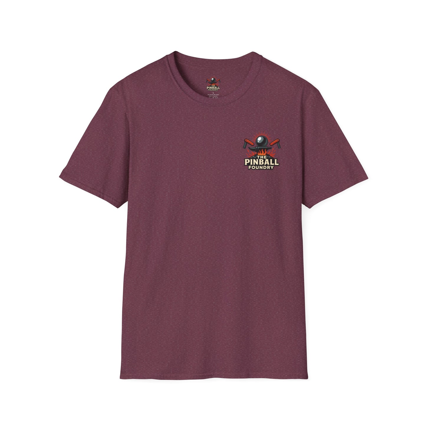 The Pinball Foundry Modded By Pinball Foundry, Gaming T-Shirt, Unisex Softstyle T-Shirt, Perfect Gift for Gamers, Casual Wear, Pinball Lover Apparel