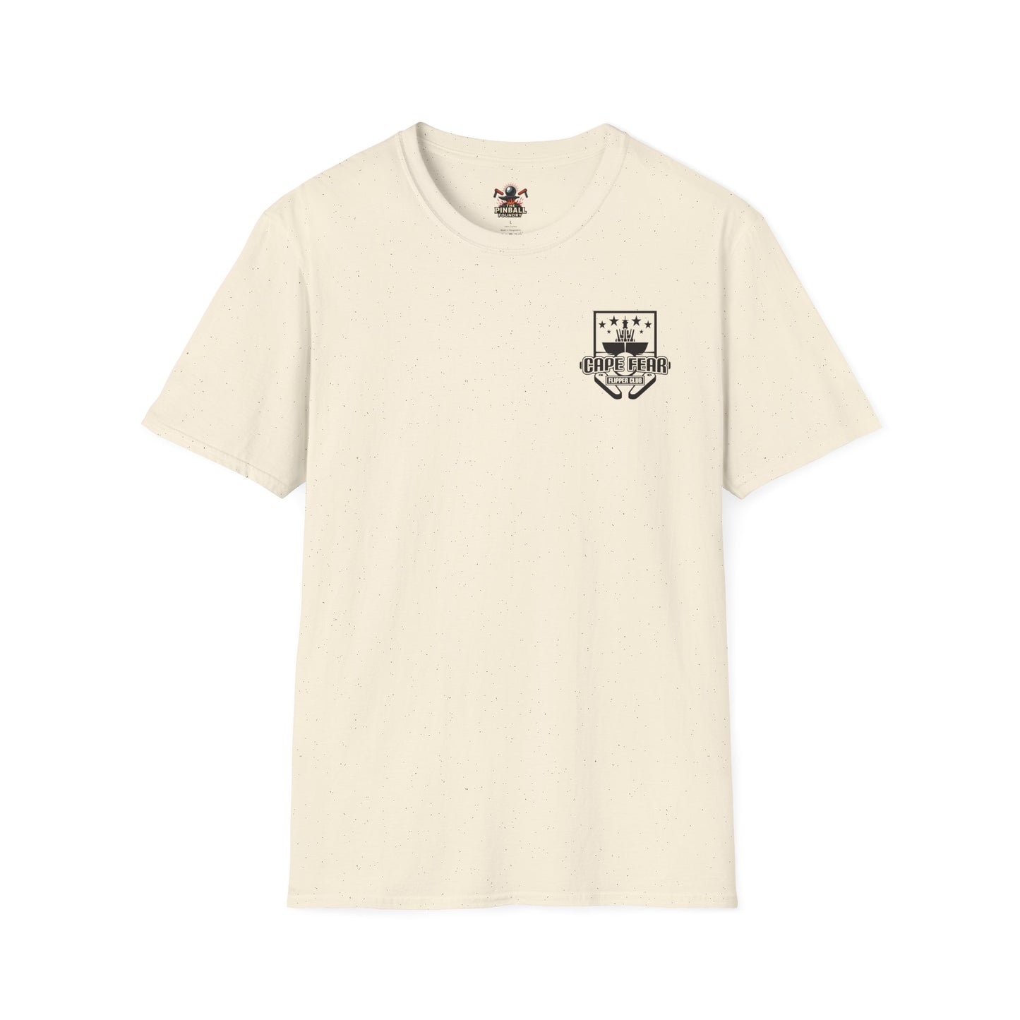 Cape Fear Flipper Club, Gaming T-Shirt, Unisex Softstyle T-Shirt, Perfect Gift for Gamers, Casual Wear, Pinball Lover Apparel