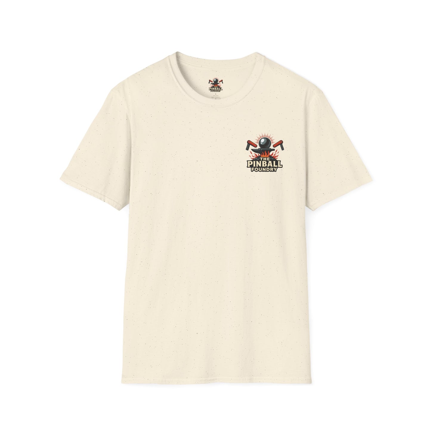 The Pinball Foundry Modded By Pinball Foundry, Gaming T-Shirt, Unisex Softstyle T-Shirt, Perfect Gift for Gamers, Casual Wear, Pinball Lover Apparel