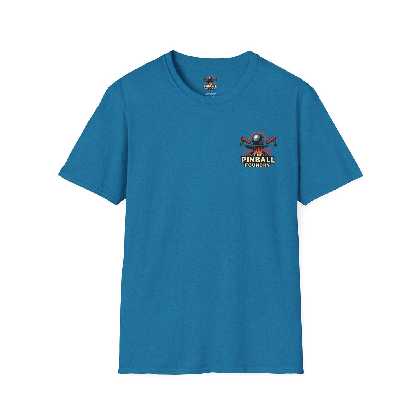 The Pinball Foundry Modded By Pinball Foundry, Gaming T-Shirt, Unisex Softstyle T-Shirt, Perfect Gift for Gamers, Casual Wear, Pinball Lover Apparel