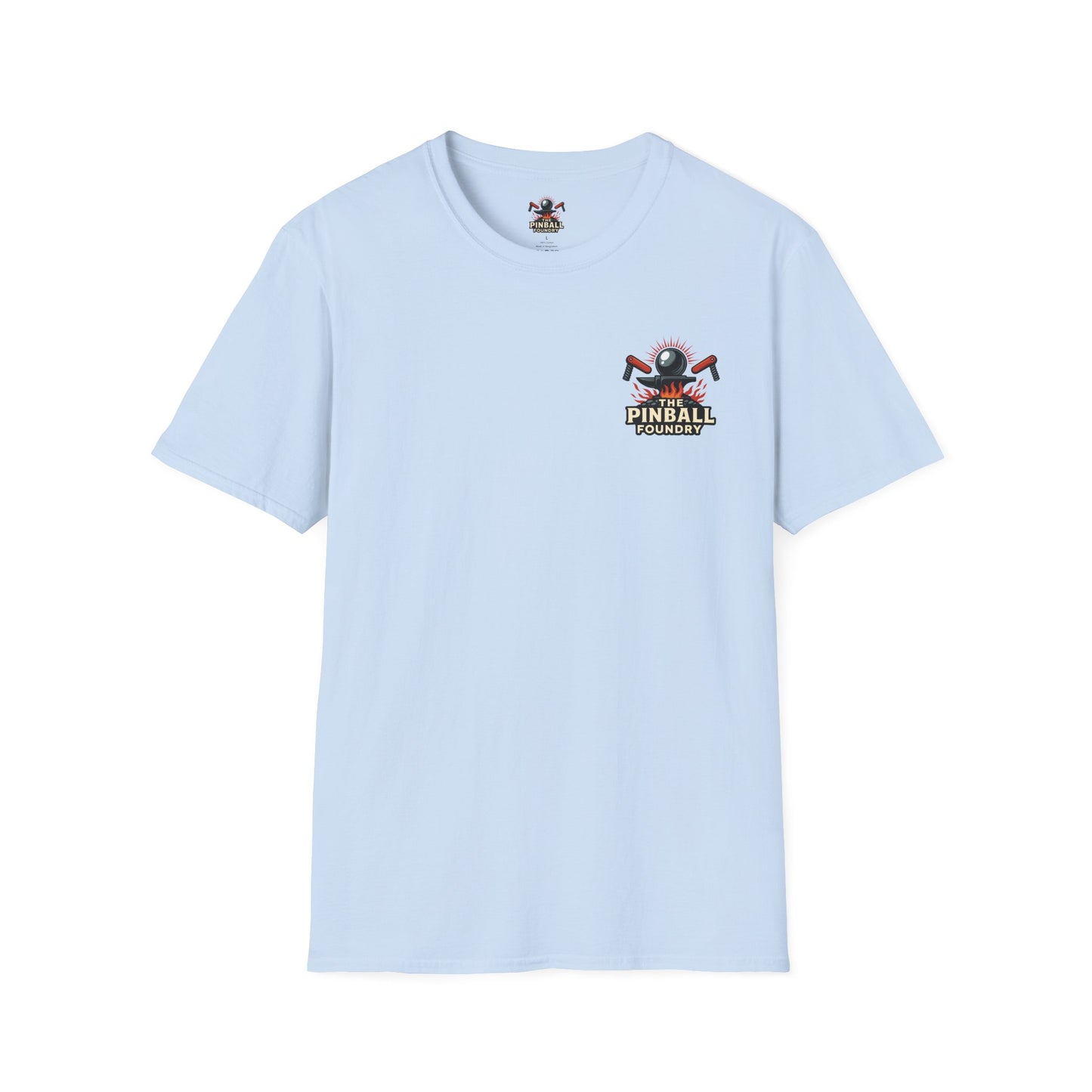 The Pinball Foundry Modded By Pinball Foundry, Gaming T-Shirt, Unisex Softstyle T-Shirt, Perfect Gift for Gamers, Casual Wear, Pinball Lover Apparel