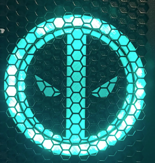 Deadpool LED speaker diffuser for Stern pinball