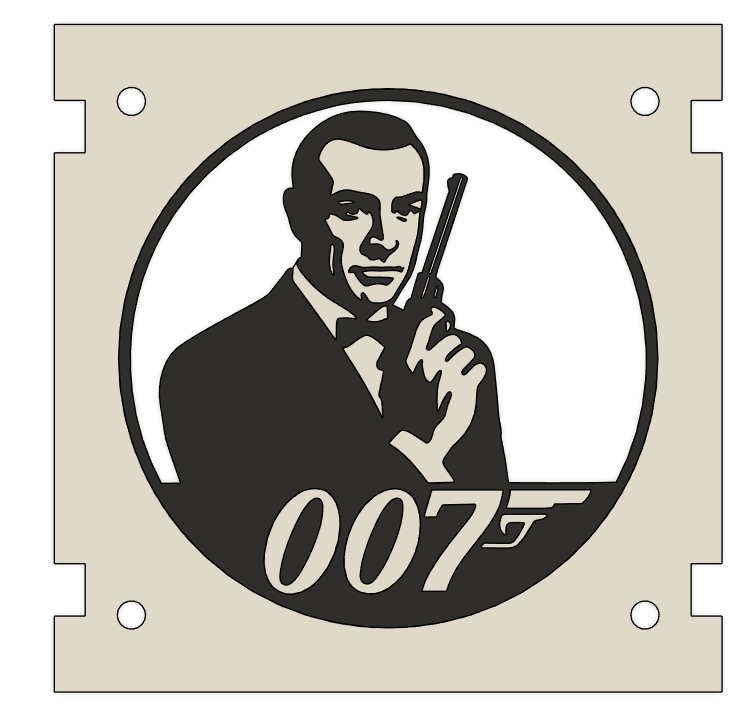 James Bond LED speaker diffuser for Stern pinball